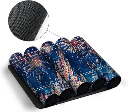 Anold Premium Playmat Compatible Lorcana and TCG, 24X14 in Size, Board Game Playmat, Non-Slip Rubber Game Mat with Zones and Free Storage Bag（D2） (D19 with zones) in Saudi Arabia