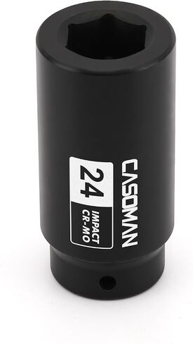 CASOMAN 1/2"Drive 19mm Crank Bolt Socket for Honda, Harmonic Balancer Socket, 3 Times Momentum Power of Standard Impact Sockets, CR-MO in Kuwait