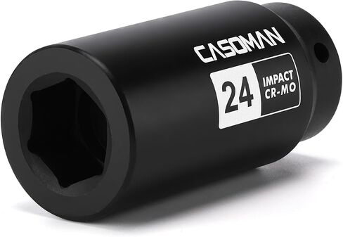 CASOMAN 1/2"Drive 19mm Crank Bolt Socket for Honda, Harmonic Balancer Socket, 3 Times Momentum Power of Standard Impact Sockets, CR-MO in Kuwait