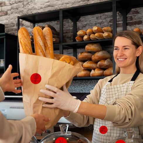 Thermal Labels,2 Inch Kraft Paper Color Round Thermal Printer Stickers,Self-Adhesive Round Direct Thermal Labels,Thermal Stickers for DIY Logo Design,Name Tag (500/Roll） in Kuwait