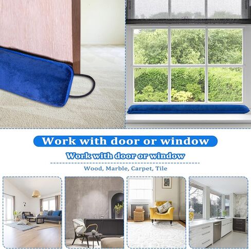 My OLi 36" Under Door Draft Stopper Stuffed Reindeer Heavy Duty Door Draft Blocker Noise Dust Wind Stop Soundproof Energy Saver for Indoor Home Children's Room in Kuwait