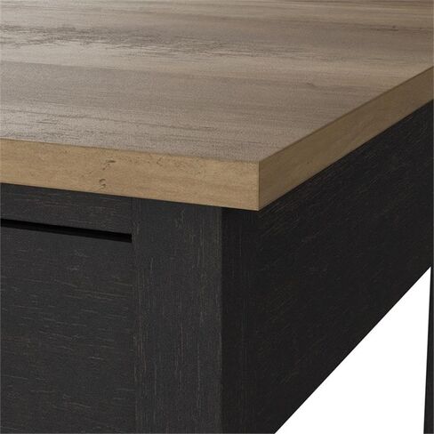 Bush Furniture Mayfield 2 Drawer Lateral File Cabinet in Vintage Black and Reclaimed Pine | Storage for Home Office Workspace in Saudi Arabia