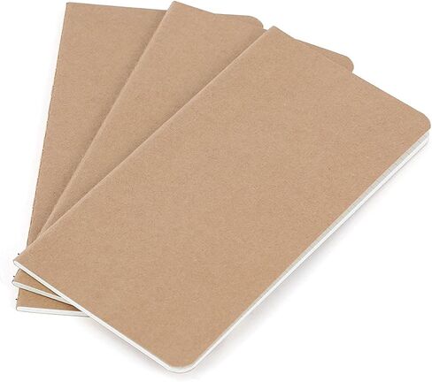Wanderings Grid Regular Size Travelers Notebook Inserts | 4.25" x 8.25"/11cm x 21cm | 100 GSM Paper | 3 Hand-Stitched Booklets/180 Pages | Travelers Notebook Refills for Journals, Diaries, Planners in Saudi Arabia