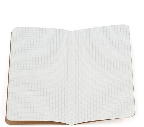 Wanderings Grid Regular Size Travelers Notebook Inserts | 4.25" x 8.25"/11cm x 21cm | 100 GSM Paper | 3 Hand-Stitched Booklets/180 Pages | Travelers Notebook Refills for Journals, Diaries, Planners in Saudi Arabia