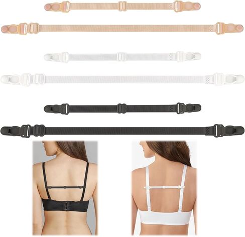 6 حزمة Racerback حمالة الصدر كليب حمالة الصدر حامل حزام حمالة الصدر المرنة حامل المرأة عدم الانزلاق حزام حمالة الصدر كليب قابل للتعديل البرازيلي النطاقات حمالة الصدر الظهر مقاطع حمالة الصدر Racerback محول حمالة الصدر الملحقات in Saudi Arabia