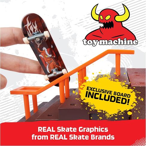 TECH DECK, Quarter Bowl Ruckus X-Connect Park Creator, Customizable and Buildable Ramp Set with Exclusive Fingerboard, Kids Toy for Ages 6 and up in Kuwait