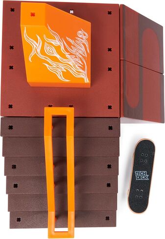 TECH DECK, Quarter Bowl Ruckus X-Connect Park Creator, Customizable and Buildable Ramp Set with Exclusive Fingerboard, Kids Toy for Ages 6 and up in Kuwait