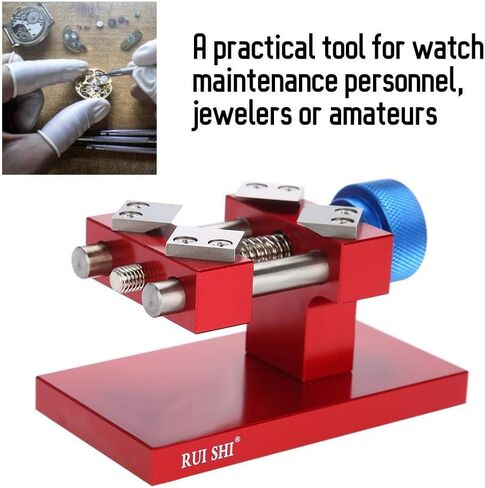 Brrnoo Watch Bezel Opener, Professional Red Watch Bezel Removal Repair Tool, Back Case Opener Workbench Watch Bezel Ring Remover Watchmaker Tool for The Back Cover Diameter 38-40mm in Kuwait