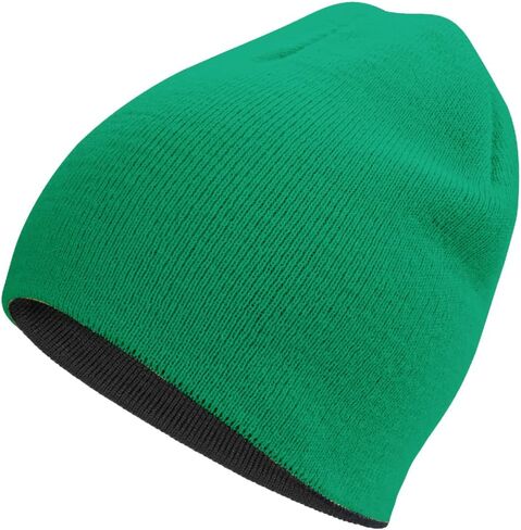 Rosoz Reversible Unisex Knitted Winter Beanie Skull Cuffed Warm Soft Hat for Men and Women Ski Watch Cap in Saudi Arabia