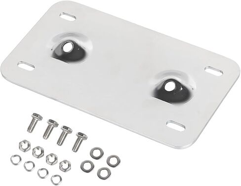 Black Motorcycle Laydown License Plate Mount Bracket Kit for Harley Touring Road King Electra Glide Street Glide Road Glide 1999-2008 in Saudi Arabia