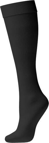 جوارب بنطلون نسائية بمقاس كبير، 6 أزواج، غير شفافة قابلة للتمدد من النايلون المتين حتى الركبة، مقاس كوين in Kuwait