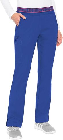 Med Couture Scrub Set for Women, 11 Pockets with V-Neck Scrub Top MC7459 and Comfortable Scrub Pants, MC7739, Royal - L Top/L Pant in Saudi Arabia