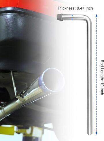 Universal Swinging Exhaust Hanger 10" Stainless Steel, Exhaust Hanger Rods 0.47" Rod Weld On, 8 Pcs in Saudi Arabia