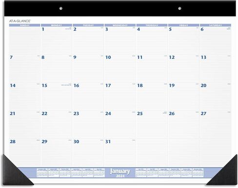 تقويم مكتب AT-A-GLANCE 2025، شهريًا، وسادة مكتب، 24 بوصة × 19 بوصة، جامبو، أزرق/رمادي (SW2300025) in Saudi Arabia