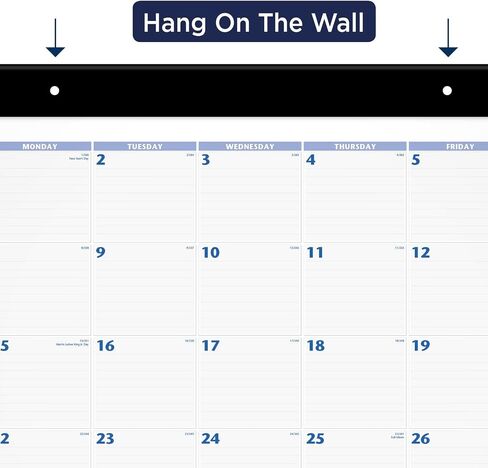 تقويم مكتب AT-A-GLANCE 2025، شهريًا، وسادة مكتب، 24 بوصة × 19 بوصة، جامبو، أزرق/رمادي (SW2300025) in Saudi Arabia