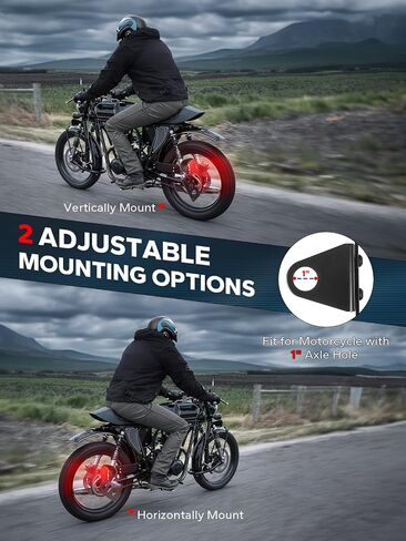 Amazicha 1" Motorcycle LED Tail Brake Light with Bracket, Waterproof Motorcycle Side Mount License Plate Rear Light Compatible for Harley Sporster Bobber Chopper Honda Yamaha Suzuki Kawasaki in Saudi Arabia