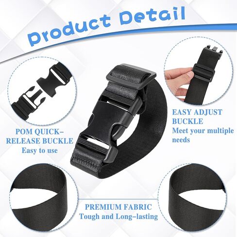 3pcs Add a Bag Luggage Straps for Suitcases, Travel Belt for Luggage Strap Connecting Two Luggages, Suitcase Straps, Bag Luggage Connecting Straps for Suitcases Heavy Duty Travel Strap in Saudi Arabia