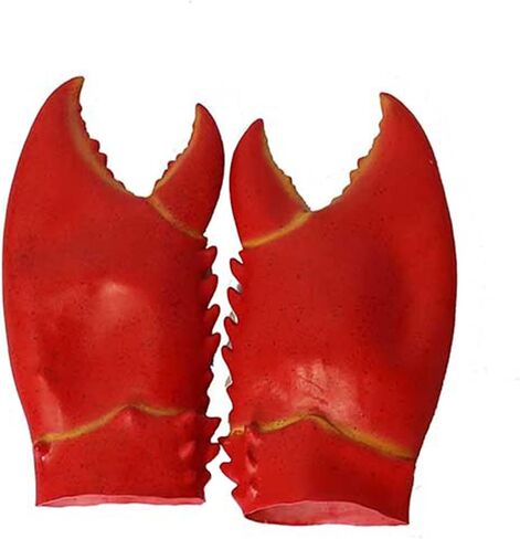Funny Unisex Novelty Hat 3D Crab Seafood Hat Latex Giant Crab Claws Gloves Crab Costume Props Hat Set in Saudi Arabia