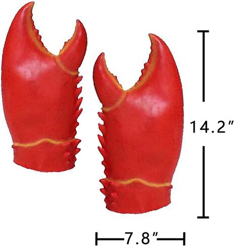 Funny Unisex Novelty Hat 3D Crab Seafood Hat Latex Giant Crab Claws Gloves Crab Costume Props Hat Set in Saudi Arabia