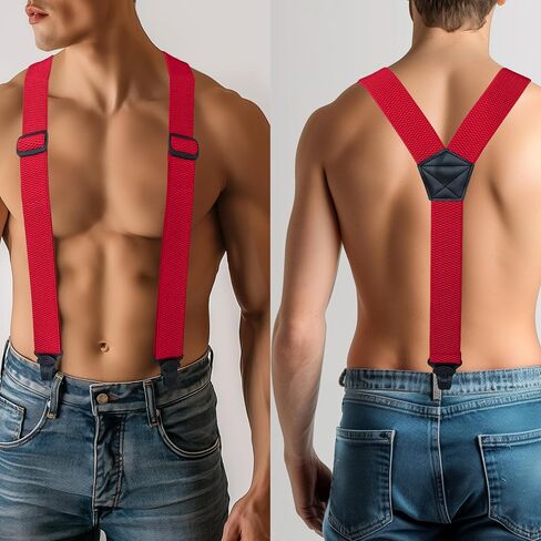 JEMYGINS Hidden Suspenders for Men Under Clothes 3 Clips - Free Yourself from Troublesome Waistbands(1.48" Wide) in Saudi Arabia