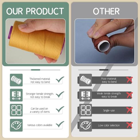 6 Rolls Hair Extension Thread, Sewing Threads, 153 Yard Hair Weave Sewing Threads Hair Extension Tools with 41 Pcs C/T/J/I Shape Needles for Making Wigs, Hair Weaving, Hand Sewing in Kuwait