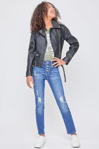 YMI Girls Essential Button Fly Skinny Jeans in Saudi Arabia