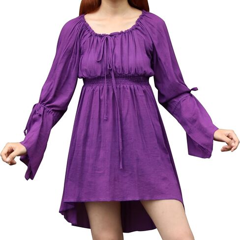 Pull String Sleeves Gypsy Homestead Cotton Ladies Shirt in Saudi Arabia