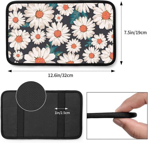 أسود أبيض سباق متقلب العلم معايرة شبكة الشطرنج السيارات مركز وحدة التحكم غطاء وسادة سيارة مسند ذراع مقعد صندوق غطاء وسادة عالمية لمعظم المركبات سيارات الدفع الرباعي شاحنة اكسسوارات السيارات الديكور in Kuwait