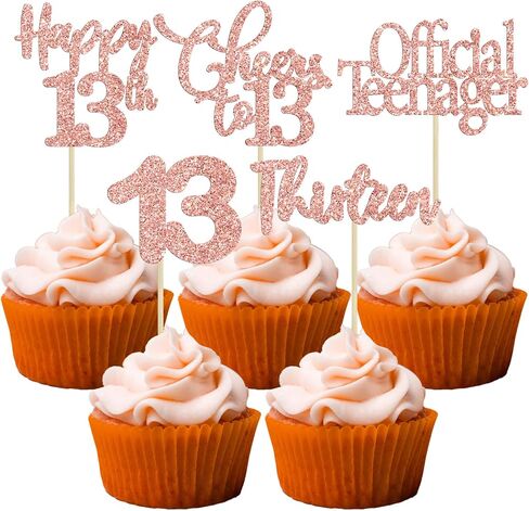 30 Pack Happy 18th Birthday Cupcake Toppers Gold Glitter Happy 18th Cheers to 18 Years Old Birthday Cupcake Picks for Happy 18th Birthday Anniversary Party Cake Decorations in Saudi Arabia