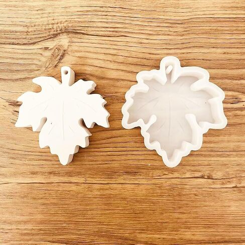 Maple Leaf with Holes Shape Car Freshie Silicone Mold for Making Soap Aroma Beads Car Freshie, Pendant, Candle, Resin in Kuwait