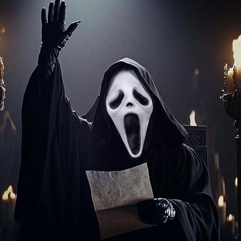 Skull Mask,Halloween Anniversary Movie Edition Face Cosplay Costume Party Gift in Saudi Arabia