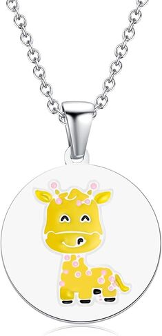 Necklace for Women- Unicorn Butterfly Sloth Rabbit Flamingo Panda Dolphin Bee Elephant Giraffe Turtle Angel Koala Bee Necklace Jewelry Gifts in Saudi Arabia