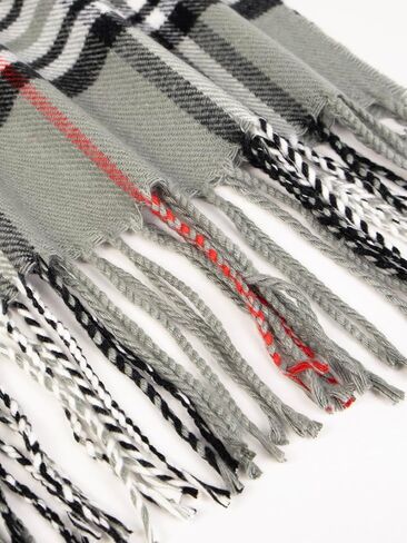 NevEND Men Women Winter Warm Cashmere Feel Winter Scarf Plain Soft Warp Fashion Long Shawl in Kuwait