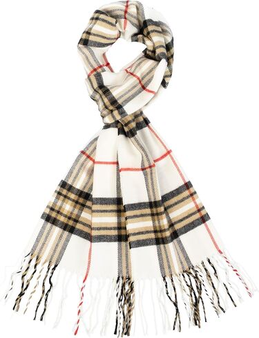 NevEND Men Women Winter Warm Cashmere Feel Winter Scarf Plain Soft Warp Fashion Long Shawl in Kuwait
