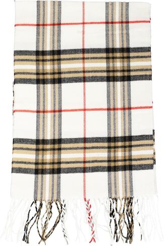 NevEND Men Women Winter Warm Cashmere Feel Winter Scarf Plain Soft Warp Fashion Long Shawl in Kuwait