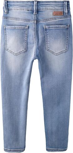 KIDSCOOL SPACE Boys Jeans,Little Boy Elastic Band Inside Stretchy Washed Soft Slim Cotton Denim Pants in Kuwait