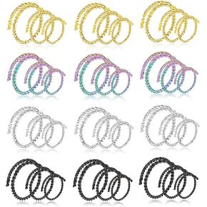 Nose Rings for Women Nose Piercings Jewelry Nose Rings Hoops Nose Studs Screw for Women (style 2)