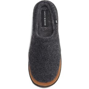 Lucky Brand Boy's Fleece Clog Micro Suede Tab Slippers