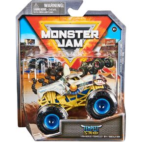 Monster Jam, Official Tempest Steed Monster Truck, Die-Cast Vehicle, 1:64 Scale, Kids Toys for Boys Ages 3 and up