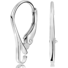 925 Silver Lever Back 1 Pair DIY Jewelry and Repair Earrings Hooks and Wire (1)