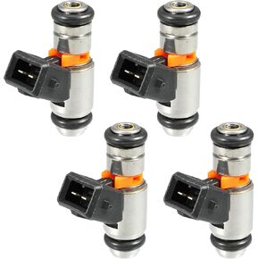 X AUTOHAUX 4 Pcs IWP127 2N1U9F593JA Fuel Injector for Ford KA Hatchback 1.6L 1996-2008 for Ford StreetKA Convertible 1.6L 2003-2005
