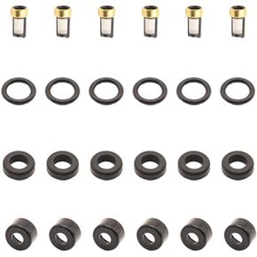 6Set Fuel Injector Service Repair Kit for Toyota Chevrolet 1.8L I4 Avensis Celica Corolla Verso MR2 1.8 1ZZ-FE 01-03 Rav4 4V 2.0L 23250-22010 23250-22020 23250-28020 23250-0D040