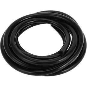 Silicone Vacuum Tubing Hose Engine 10FT 1/4" 6mm ID 2.5mm Thickness for Ford Automotive Air Vacuum Line Pipe Silicone Black High Temperature