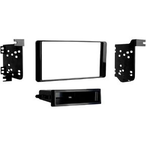 Metra Electronics 99-7015CHG Single DIN Dash Kit with Pocket for 2014- Mitsubishi Outlander (Charcoal)
