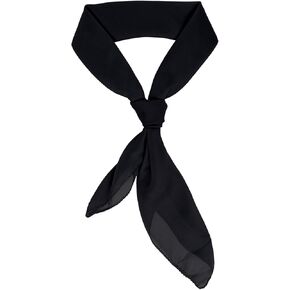 50s Chiffon Scarf Sheer Square Ribbon Neck Head Scarf Satin Scarf Neckerchief Handkerchief 1950s Retro Halloween Scarf