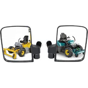 HECASA Magnetic Tractor Mirrors Compatible with Kubota John Deere Zero Turn Golf Cart Tractors Mowers Dozers Forklifts Lift Trucks ATV UTV and More 226LB Rated Plastic & Glass Black