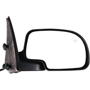 SCITOO Right Passenger Side View Mirror Fits for 1999-2002 For Chevy Silverado 1500 2500 3500 For GMC Sierra 1500 2500 3500 Chrome Power Adjustment Power Heated Rear View Replacement Door Mirror
