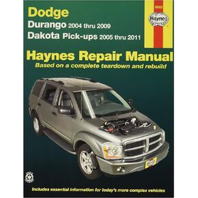 HAYNES Dodge Durango (04-09) & Dakota Pick-Ups (05-11) Technical Repair Manual