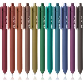Mr. Pen- Retractable Gel Pens, 11 Pack, Unique Dark Vintage Ink Colors Gel Pens Fine Point 0.7mm, Fast Dry Vintage Pen, Retractable Pens, Gel Ink Pens, Aesthetic Pens for Journaling Fine Tip Pens