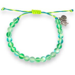 KoaKoa Moonlight Bead Sea Turtle Tracking Bracelet, helps save sea turtles, fully adjustable Men and Women